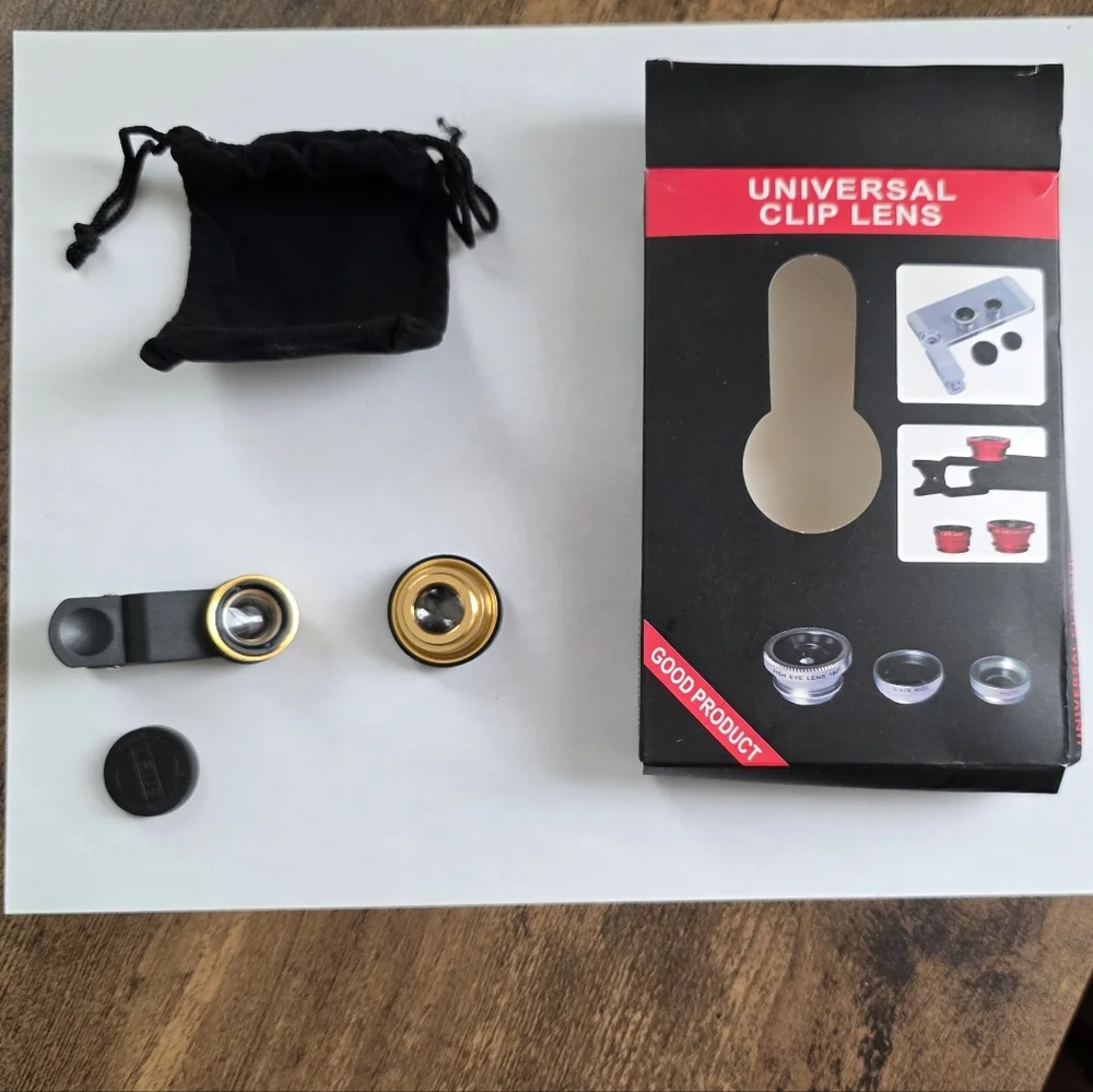 Universal Clip Lens with Gold Accent